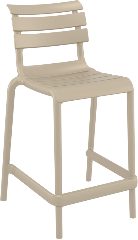 FL Helen Hospitality Stackable Outdoor Counter Stool