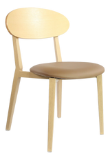 FL Atlanta Vinyl Upholstered Seat Hospitality Stackable Dining Chair