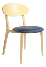 FL Atlanta Vinyl Upholstered Seat Hospitality Stackable Dining Chair