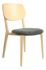 FL Atlanta Fabric Upholstered Seat Hospitality Stackable Dining Chair - Large
