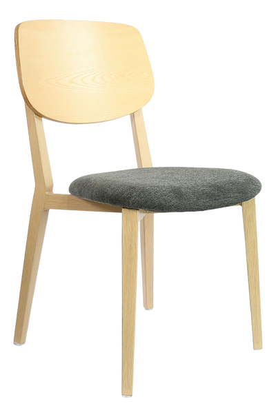 FL Atlanta Fabric Upholstered Seat Hospitality Stackable Dining Chair - Large