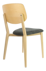 FL Atlanta Fabric Upholstered Seat Hospitality Stackable Dining Chair - Large