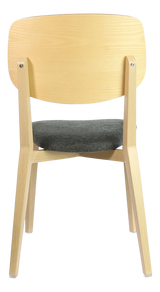 FL Atlanta Fabric Upholstered Seat Hospitality Stackable Dining Chair - Large