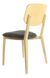 FL Atlanta Fabric Upholstered Seat Hospitality Stackable Dining Chair - Large