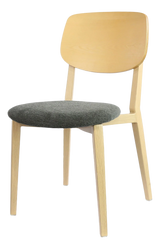 FL Atlanta Fabric Upholstered Seat Hospitality Stackable Dining Chair - Large