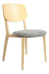 FL Atlanta Fabric Upholstered Seat Hospitality Stackable Dining Chair - Large