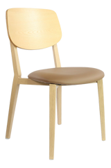 FL Atlanta Vinyl Upholstered Seat Hospitality Stackable Dining Chair - Large