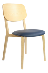 FL Atlanta Vinyl Upholstered Seat Hospitality Stackable Dining Chair - Large