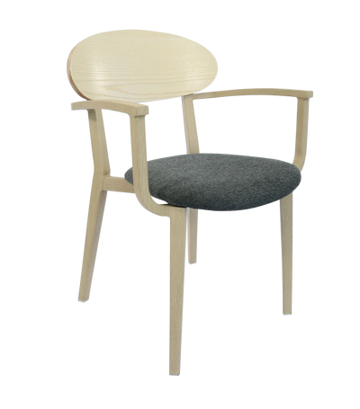 FL Atlanta Upholstered Seat Hospitality Stackable Dining Armchair
