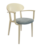 FL Atlanta Upholstered Seat Hospitality Stackable Dining Armchair