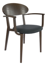FL Atlanta Upholstered Seat Hospitality Stackable Dining Armchair