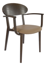 FL Atlanta Upholstered Seat Hospitality Stackable Dining Armchair