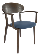 FL Atlanta Upholstered Seat Hospitality Stackable Dining Armchair