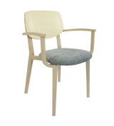 FL Atlanta Upholstered Seat Hospitality Stackable Dining Armchair - Large