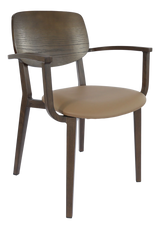 FL Atlanta Upholstered Seat Hospitality Stackable Dining Armchair - Large