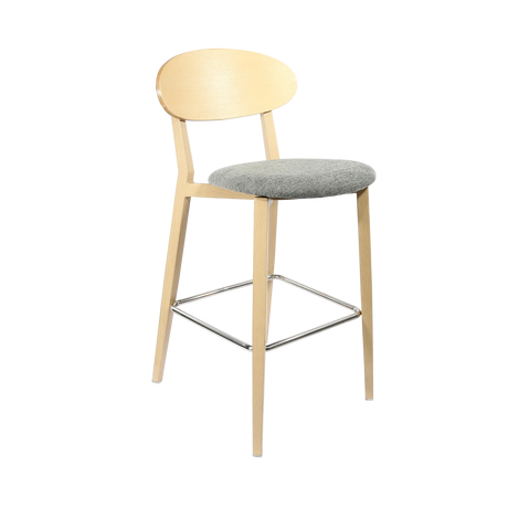 FL Atlanta Upholstered Seat Aluminium Frame Hospitality Barstool