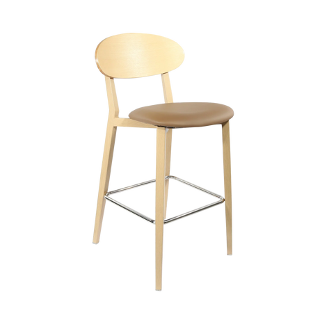 FL Atlanta Upholstered Seat Aluminium Frame Hospitality Barstool