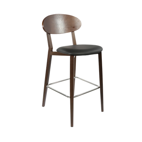 FL Atlanta Upholstered Seat Aluminium Frame Hospitality Barstool