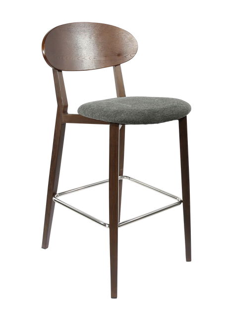 FL Atlanta Upholstered Seat Aluminium Frame Hospitality Barstool