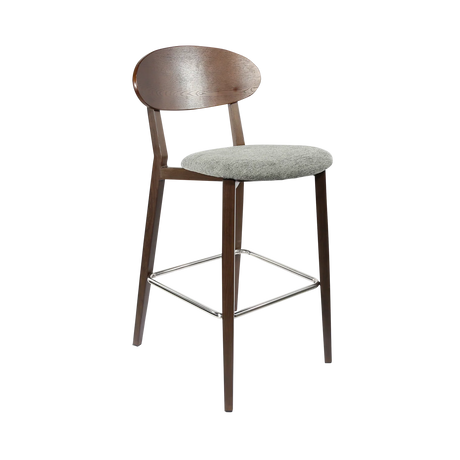FL Atlanta Upholstered Seat Aluminium Frame Hospitality Barstool