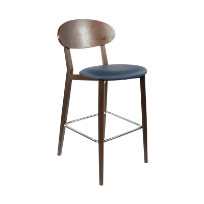 FL Atlanta Upholstered Seat Aluminium Frame Hospitality Barstool