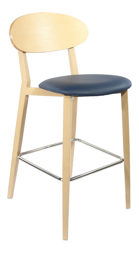 FL Atlanta Upholstered Seat Aluminium Frame Hospitality Barstool