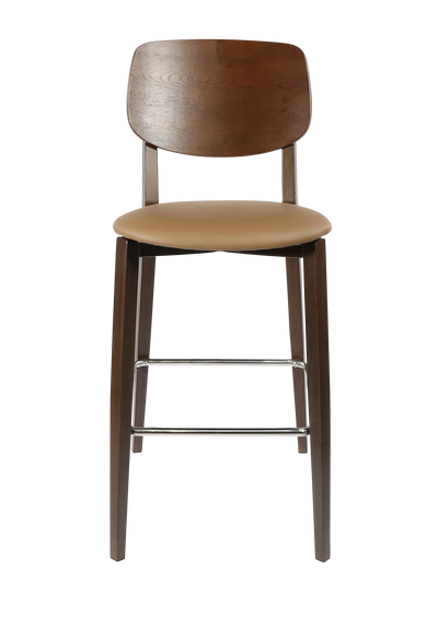 FL Atlanta Upholstered Seat Aluminium Frame Hospitality Barstool - Large