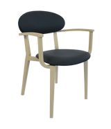 FL Atlanta Vinyl Upholstered Hospitality Stackable Dining Armchair