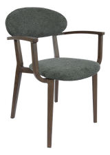 FL Atlanta Fabric Upholstered Hospitality Stackable Dining Armchair