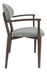 FL Atlanta Fabric Upholstered Hospitality Stackable Dining Armchair