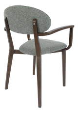 FL Atlanta Fabric Upholstered Hospitality Stackable Dining Armchair