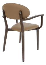 FL Atlanta Vinyl Upholstered Hospitality Stackable Dining Armchair