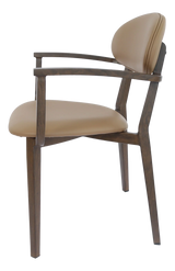 FL Atlanta Vinyl Upholstered Hospitality Stackable Dining Armchair
