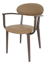 FL Atlanta Vinyl Upholstered Hospitality Stackable Dining Armchair