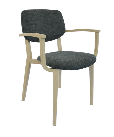 FL Atlanta Fabric Upholstered Hospitality Stackable Dining Armchair - Large