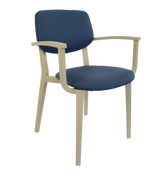 FL Atlanta Vinyl Upholstered Hospitality Stackable Dining Armchair - Large