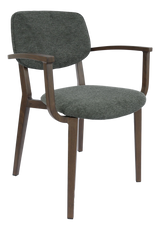 FL Atlanta Fabric Upholstered Hospitality Stackable Dining Armchair - Large