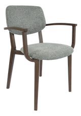 FL Atlanta Fabric Upholstered Hospitality Stackable Dining Armchair - Large