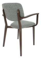 FL Atlanta Fabric Upholstered Hospitality Stackable Dining Armchair - Large