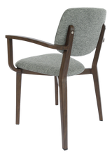 FL Atlanta Fabric Upholstered Hospitality Stackable Dining Armchair - Large
