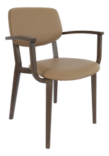 FL Atlanta Vinyl Upholstered Hospitality Stackable Dining Armchair - Large
