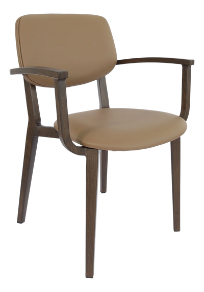 FL Atlanta Vinyl Upholstered Hospitality Stackable Dining Armchair - Large