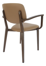 FL Atlanta Vinyl Upholstered Hospitality Stackable Dining Armchair - Large