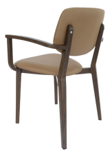 FL Atlanta Vinyl Upholstered Hospitality Stackable Dining Armchair - Large