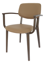 FL Atlanta Vinyl Upholstered Hospitality Stackable Dining Armchair - Large
