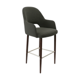 FL Orleans Bourbon Upholstered Seat Aluminium Frame Hospitality Barstool