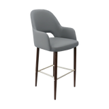 FL Orleans Bourbon Upholstered Seat Aluminium Frame Hospitality Barstool