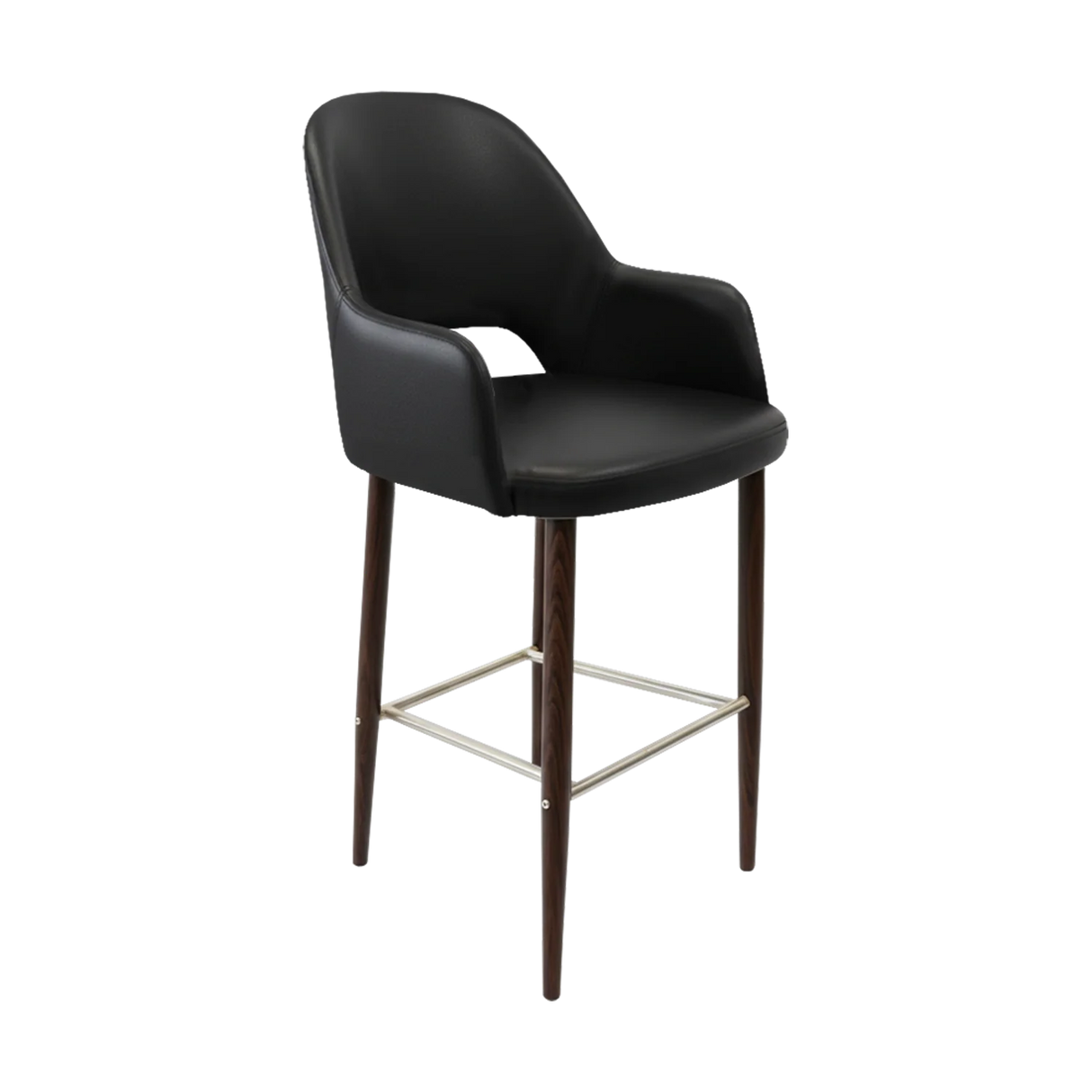 FL Orleans Bourbon Upholstered Seat Aluminium Frame Hospitality Barstool