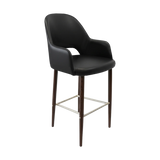 FL Orleans Bourbon Upholstered Seat Aluminium Frame Hospitality Barstool