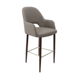 FL Orleans Bourbon Upholstered Seat Aluminium Frame Hospitality Barstool